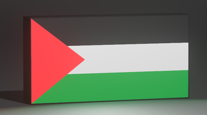 Flag design custom light box
